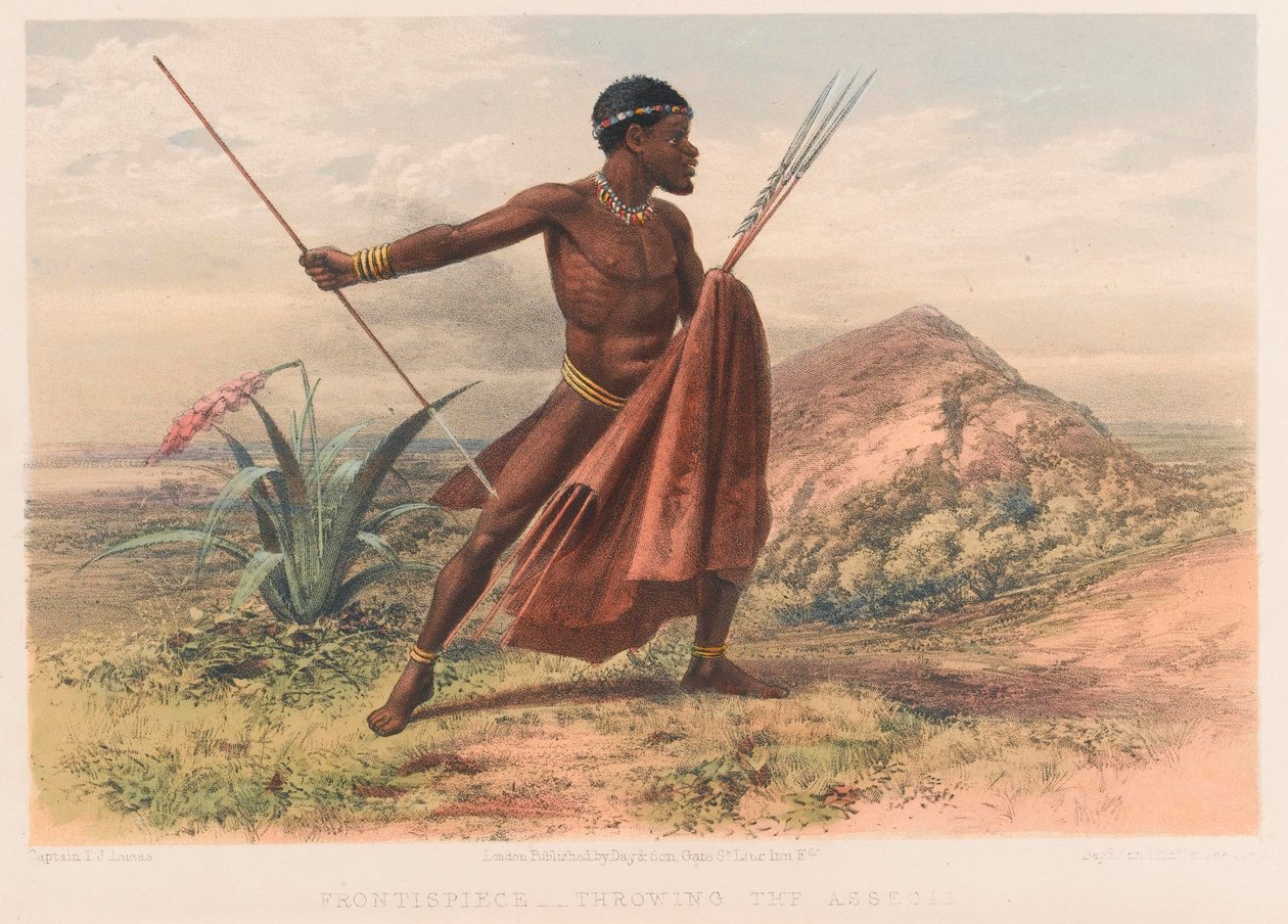 Xhosa-krigare, 8:e Cape Frontier War av Thomas J. (after) Lucas