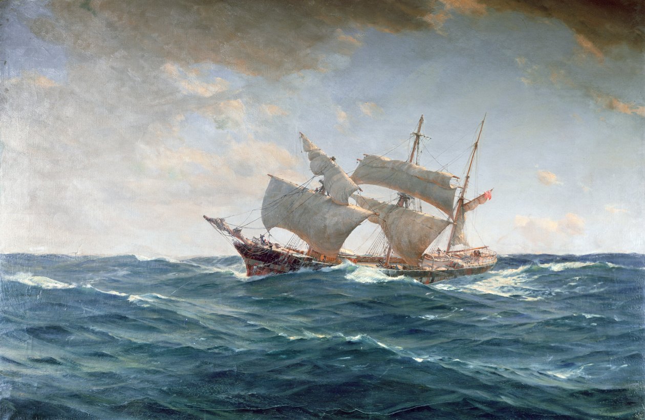 Den lama ankan (olja på duk) av Thomas J. Somerscales