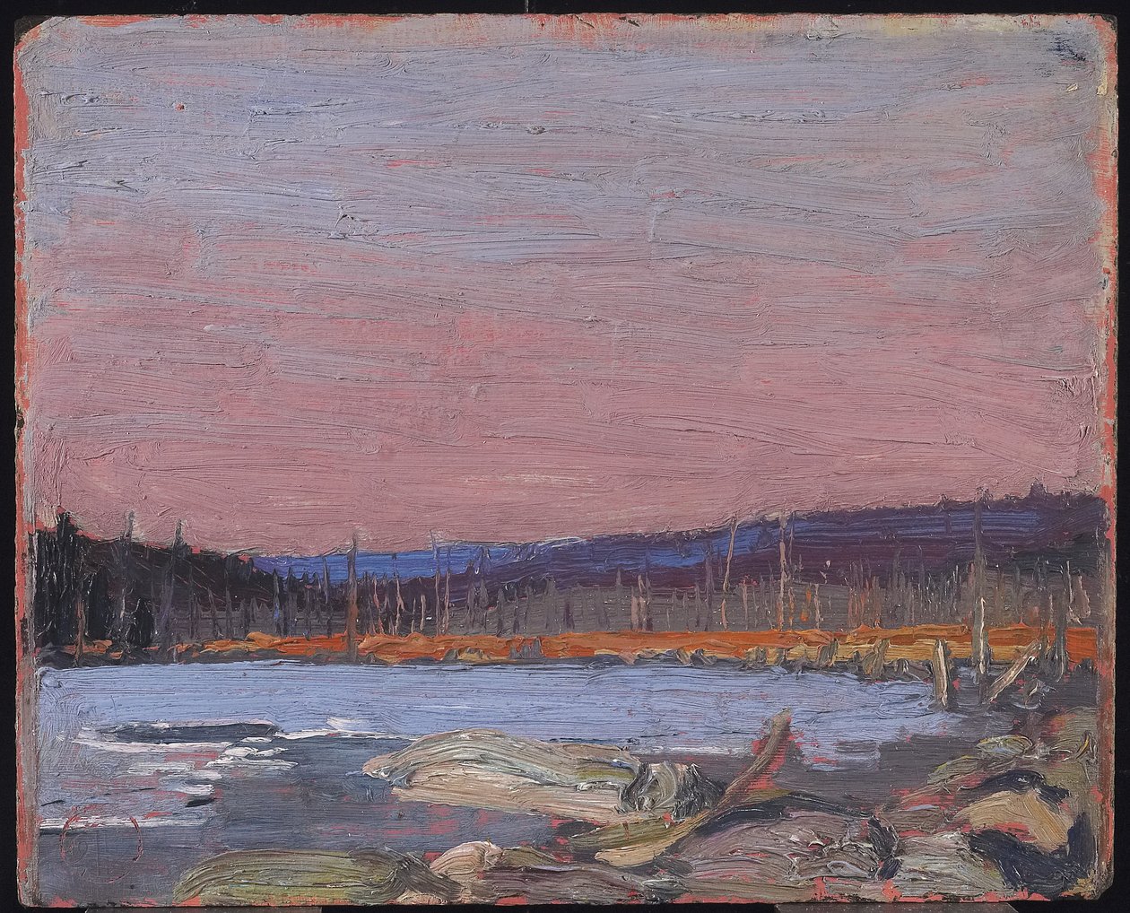 A Northern Lake, ca 1916 (olja på komposit trä-massaskiva) av Tom Thomson