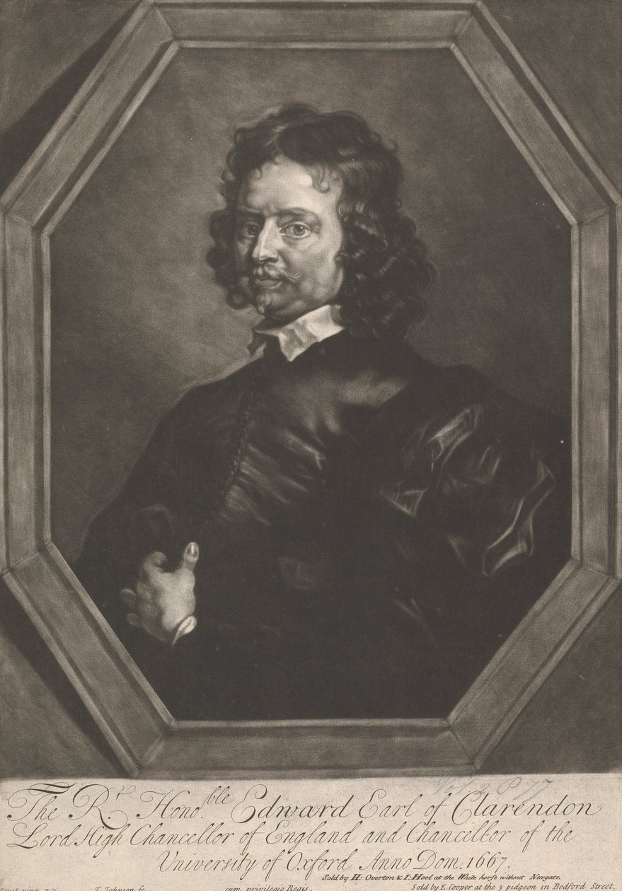 Den rätte ärade Edward, jarl av Clarendon av Thomas Johnson