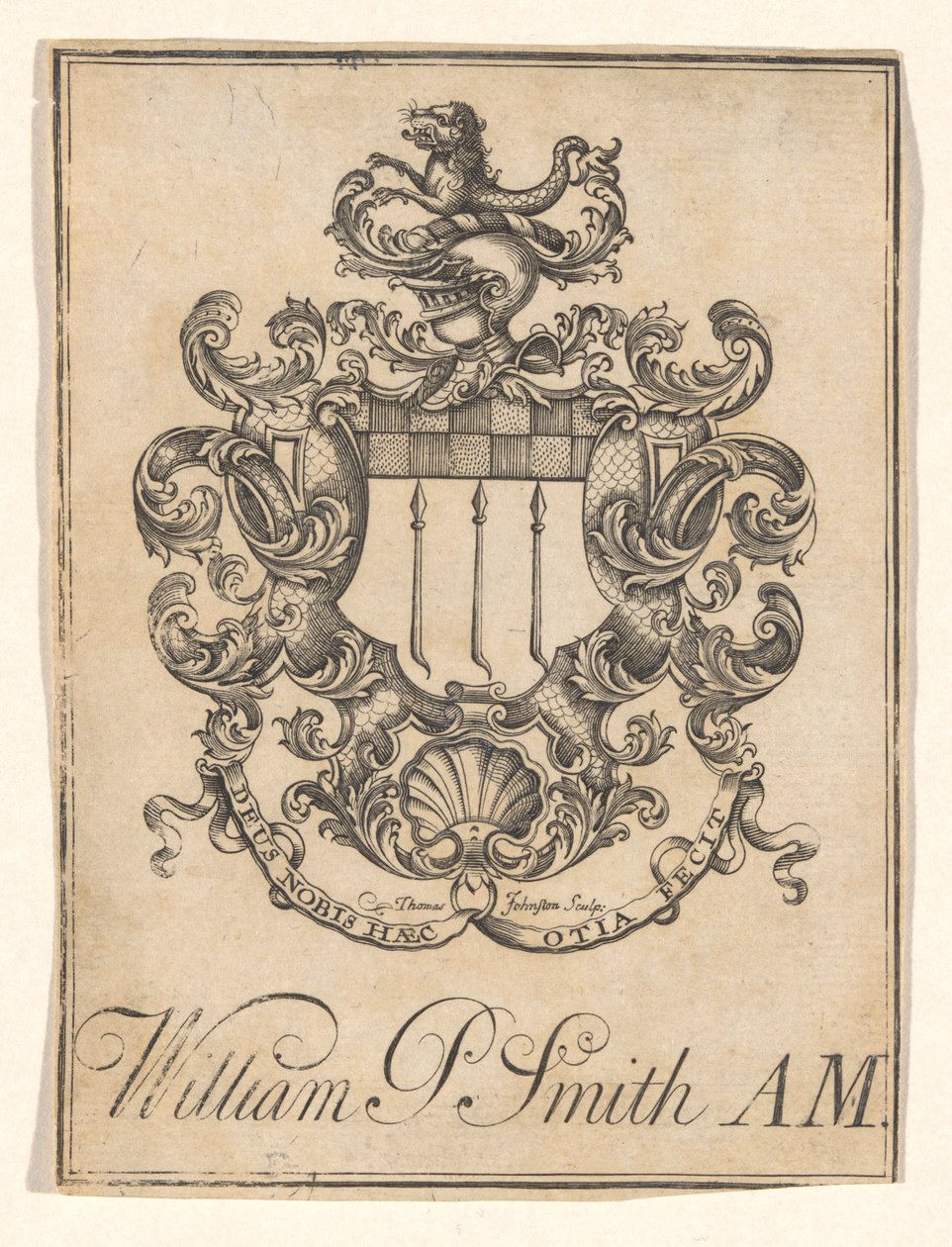 Bokskylt av William P. Smith av Thomas Johnston