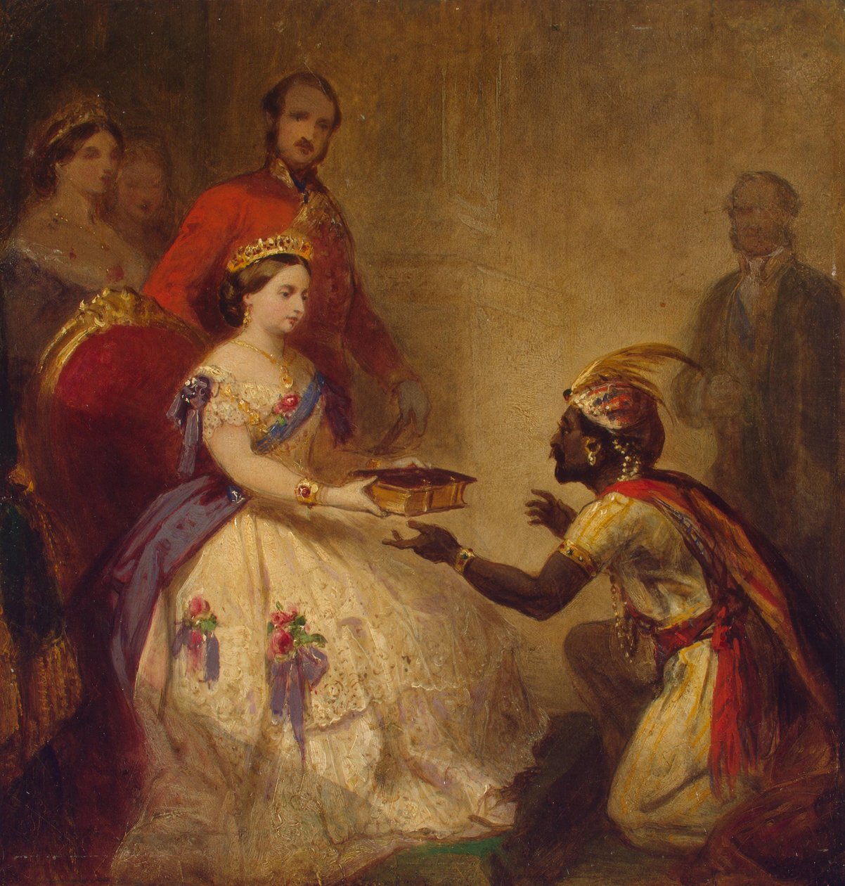 Drottning Victoria ger bibeln till en afrikansk hövding (Hemligheten bakom Englands storhet) av Thomas Jones Barker