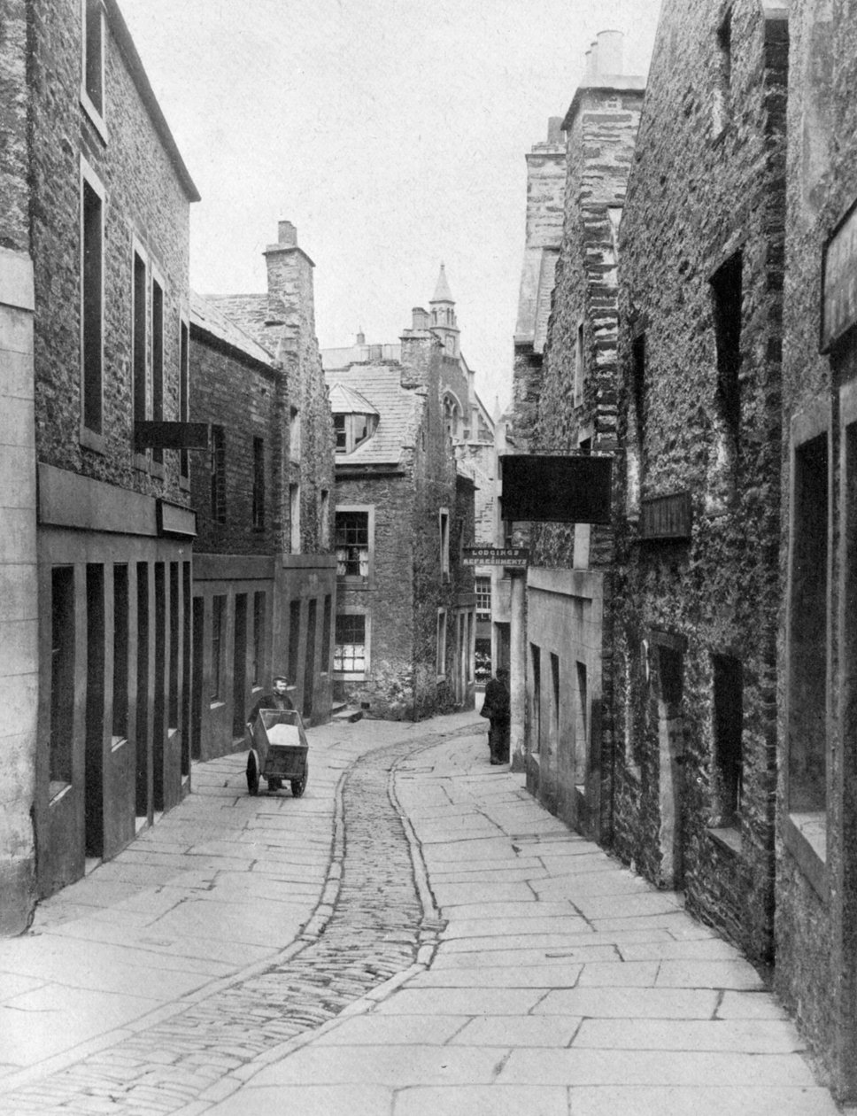 En gata i Stromness, Orkney, Skottland, 1924-1926 av Thomas Kent