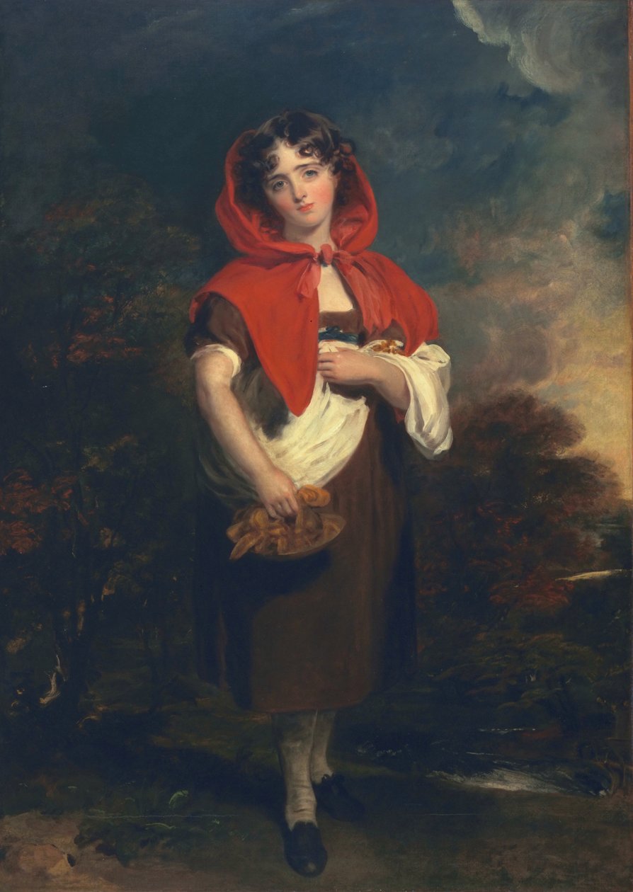 Emily Anderson: Rödluvan, ca 1821 av Thomas Lawrence