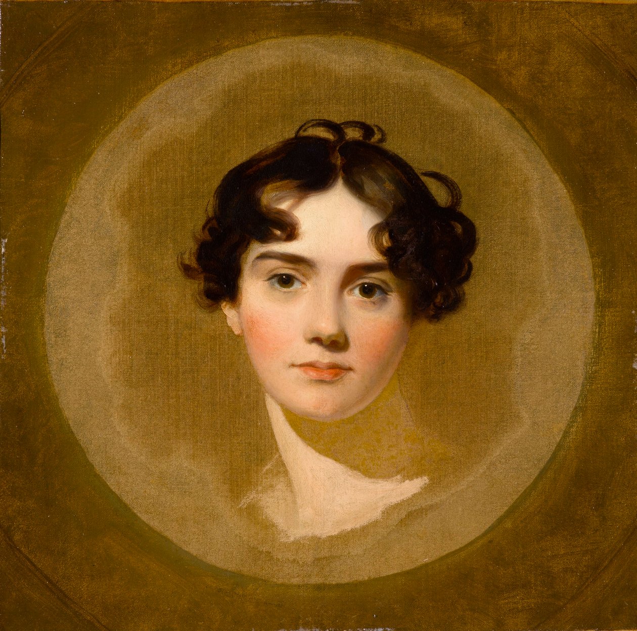 Head of a Girl, sent 1700-tidigt 1800-tal (olja på duk) av Thomas Lawrence