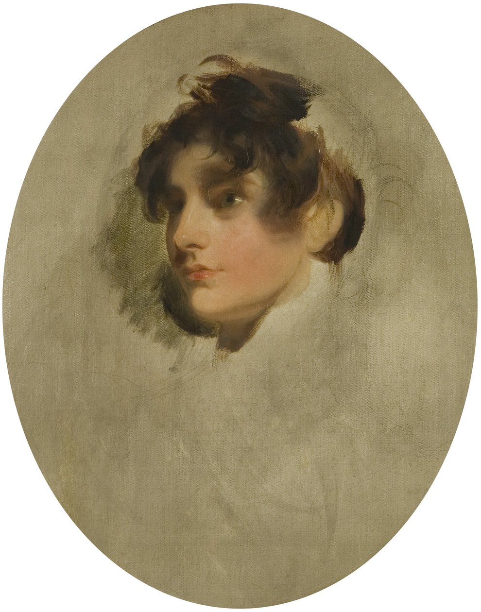 Head of a Young Woman, ca 1800-05 (olja på duk) av Thomas Lawrence