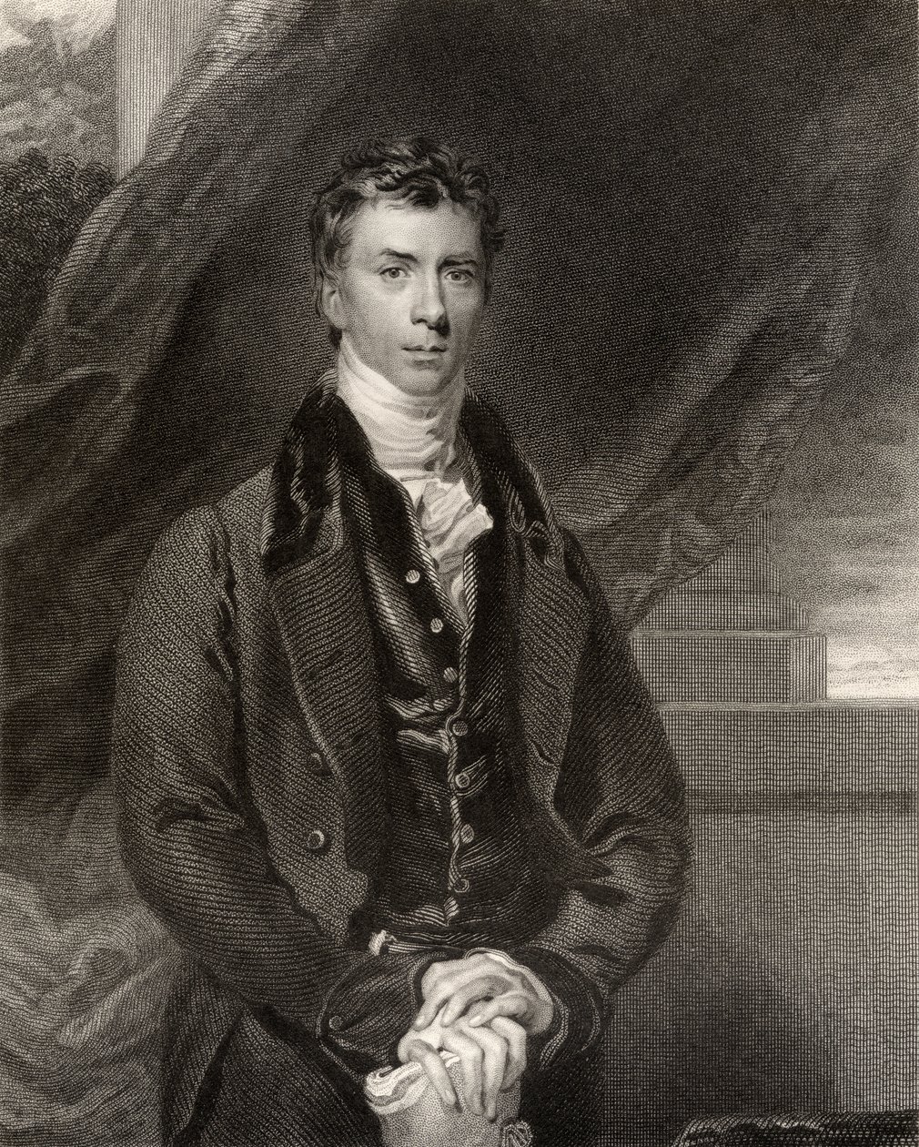 Henry Peter Brougham, 1:e baron Brougham och Vaux, graverad av H. Robinson, från 
