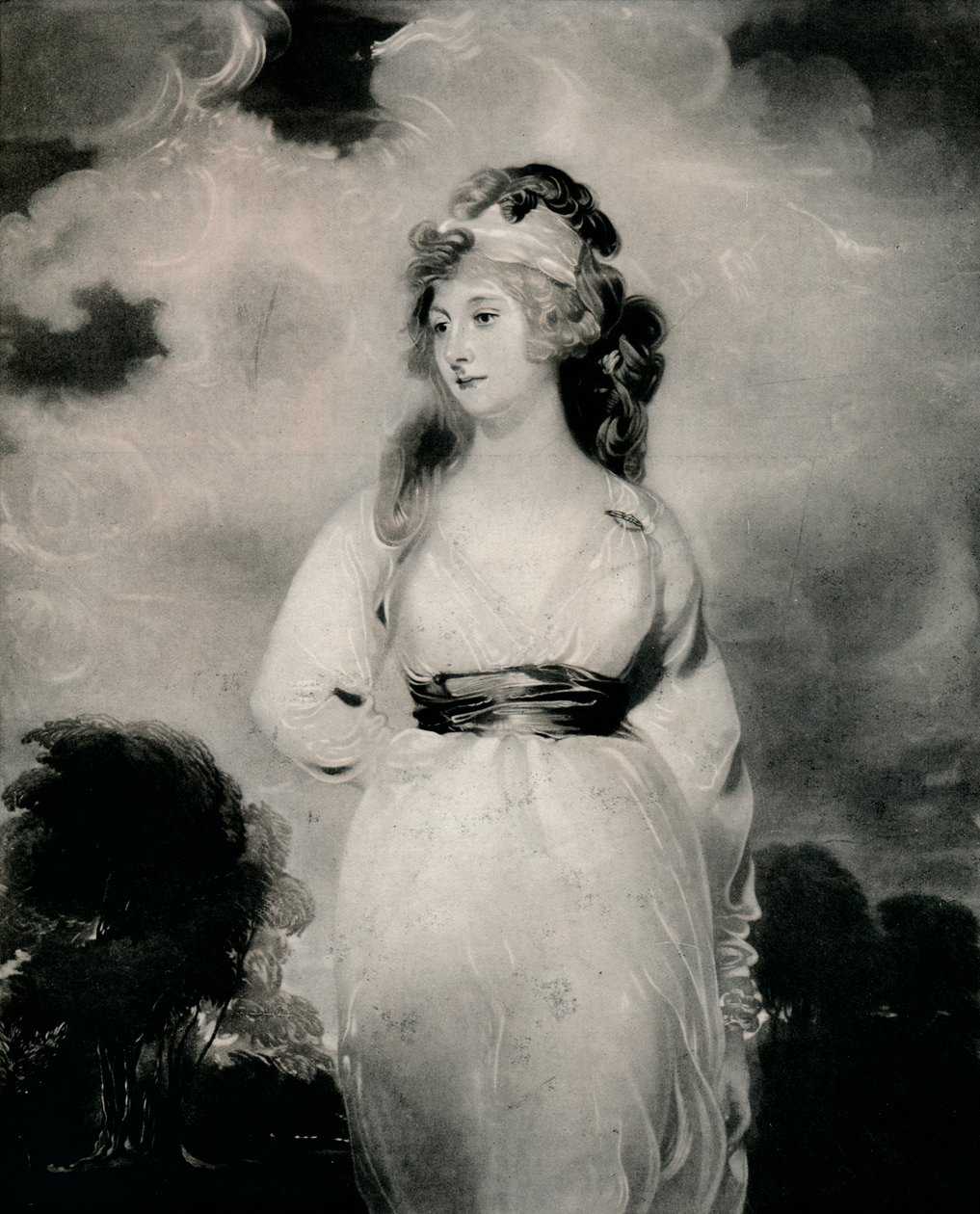 Lady Amelia Anne Hobart, grevinnan Castlereagh, Marchionessa av Londonderry, c1800, 1 av Thomas Lawrence