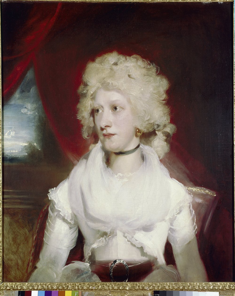 Miss Marthe Carr (olja på duk av Thomas Lawrence