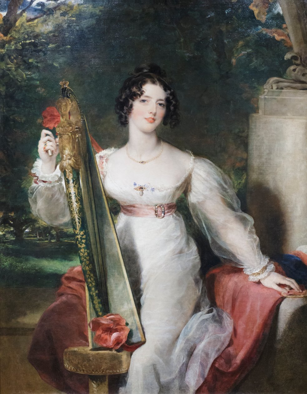 Porträtt av Lady Elizabeth Conyngham (1769-1861) (olja på duk) av Thomas Lawrence