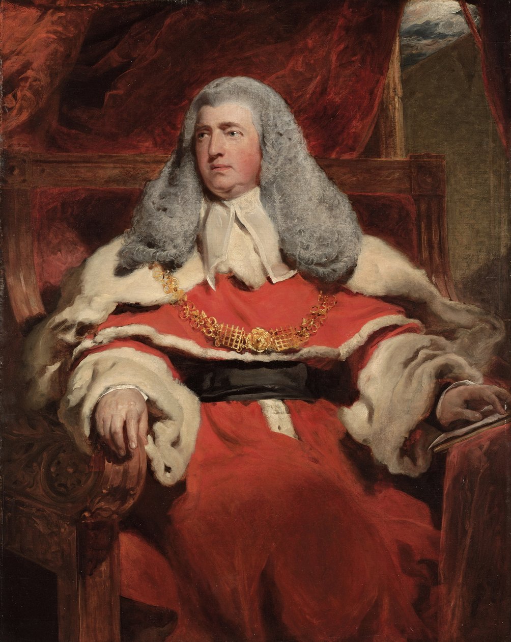Porträtt av Edward Law, 1:e baron Ellenborough, M.P. av Thomas Lawrence