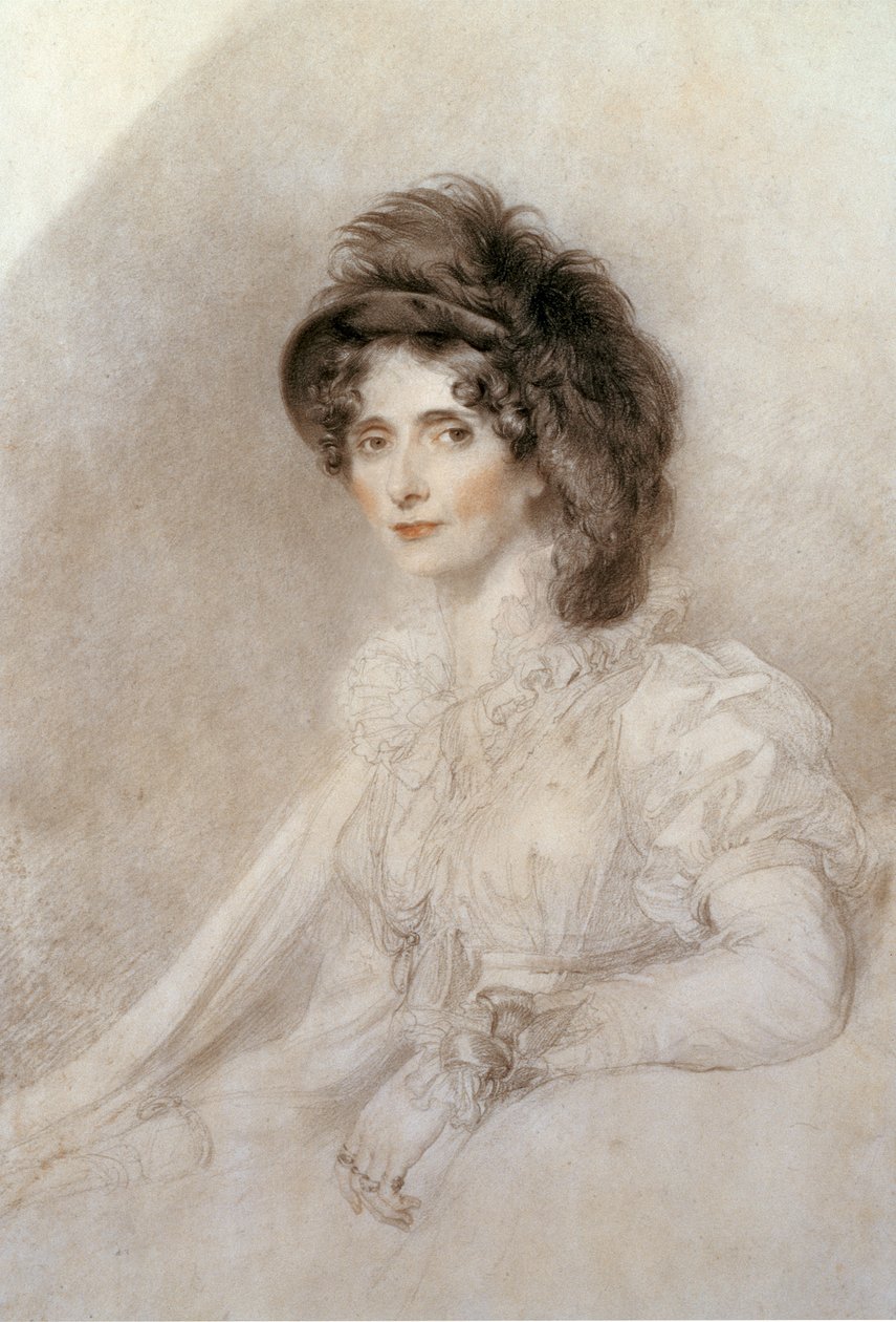 Porträtt av Elizabeth, hertiginna av Devonshire, 1816 av Thomas Lawrence