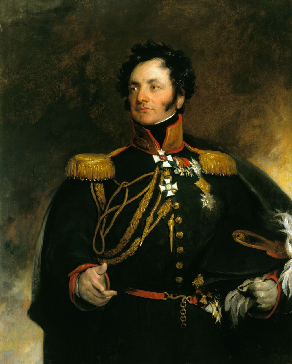 Porträtt av general Fjodor Petrovitj Uvarov 1773-1824, 1818 av Thomas Lawrence