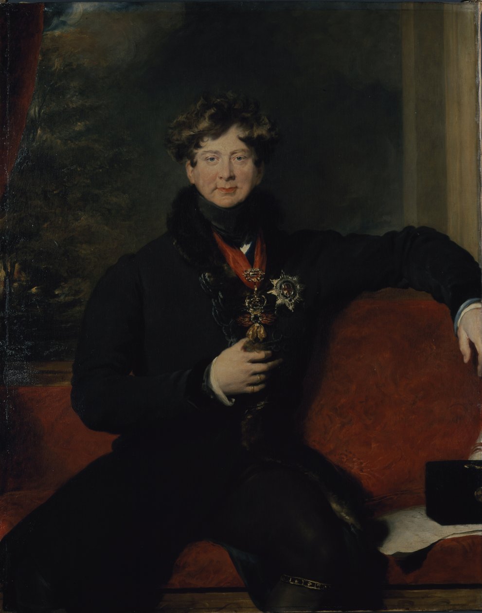 Porträtt av George IV (olja på duk) av Thomas Lawrence