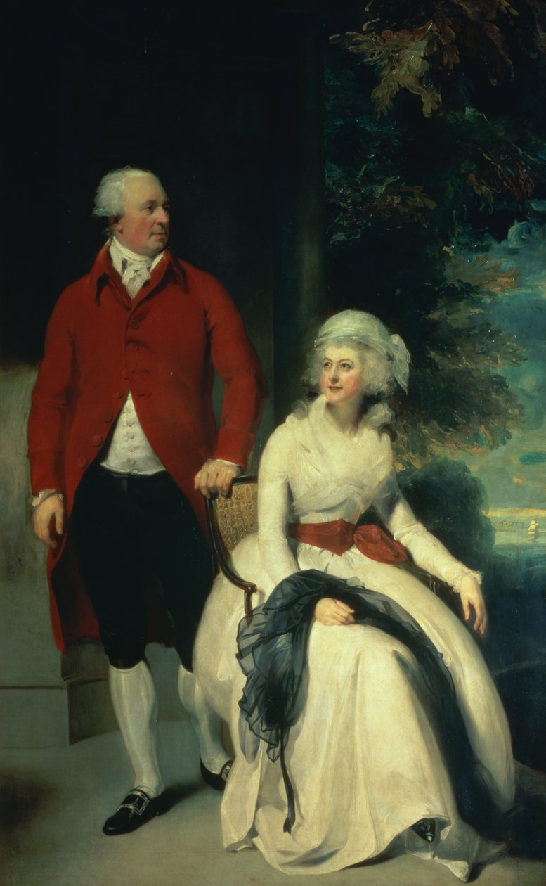 Porträtt av John Julius Angerstein (1735-1823) och hans andra hustru Eliza (1748/9-1800), ca 1792 (olja på duk) av Thomas Lawrence
