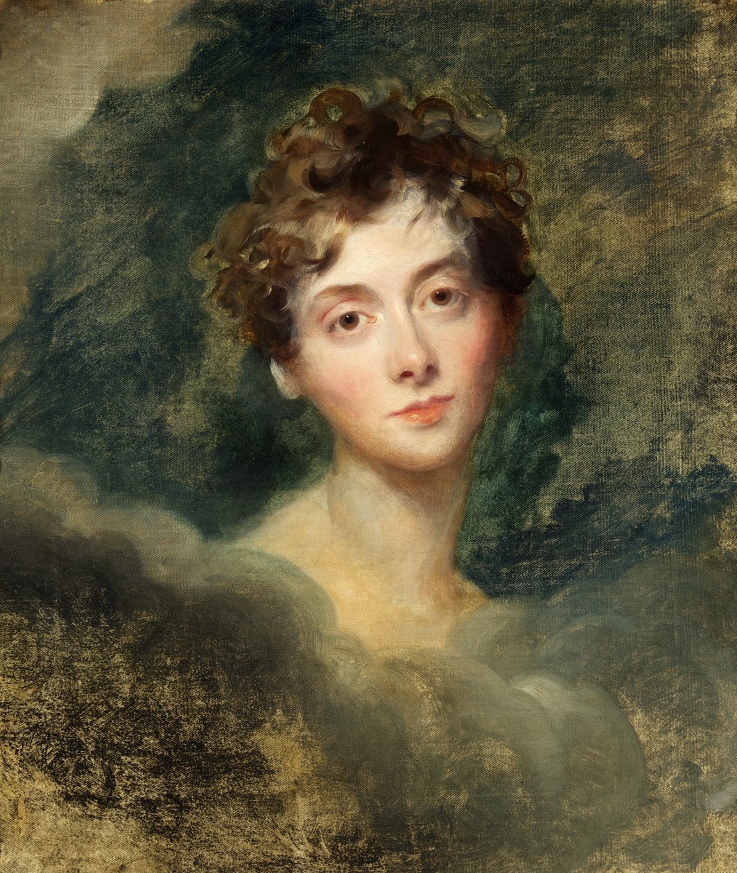 Porträtt av Lady Caroline Lamb (1785-1828) ca 1827 (olja på duk) av Thomas Lawrence