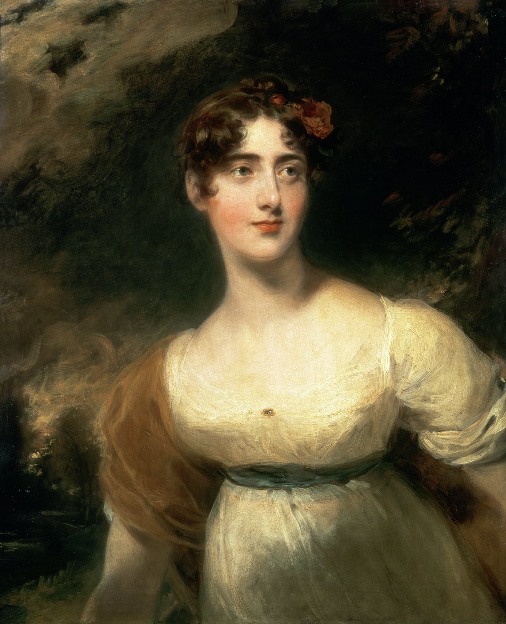 Porträtt av Lady Emily Harriet Wellesley-Pole, senare Lady Raglan av Thomas Lawrence