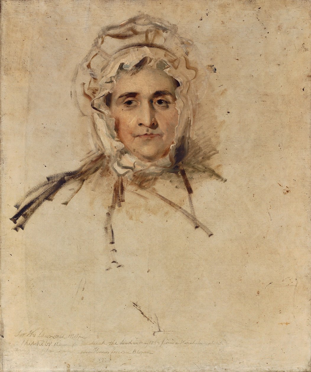 Porträtt av Lucy Lawrence, konstnärens mamma, en skiss av Thomas Lawrence