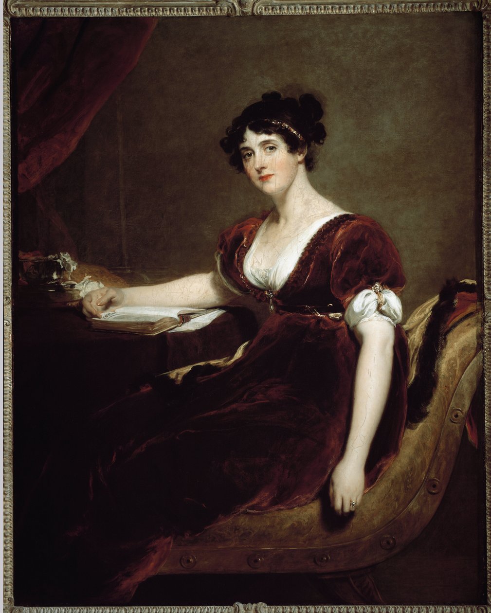 Porträtt av Madame Isaac Cuthbert (olja på duk av Thomas Lawrence