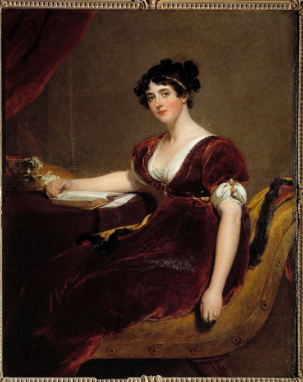 Porträtt av Madame Isaac Cuthbert. Målning av Sir Thomas Lawrence (1769 - 1830) av Thomas Lawrence