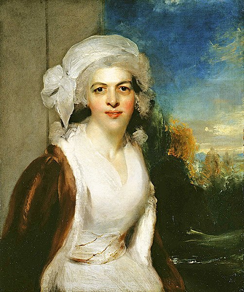 Porträtt av Rebecca, Lady Simeon (olja på duk) av Thomas Lawrence