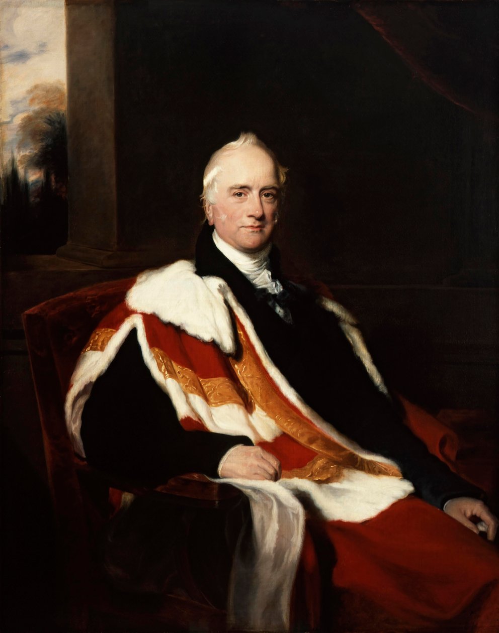 Porträtt av Sir Nicholas Vansittart, 1:e baron Bexley, 1825. av Thomas Lawrence