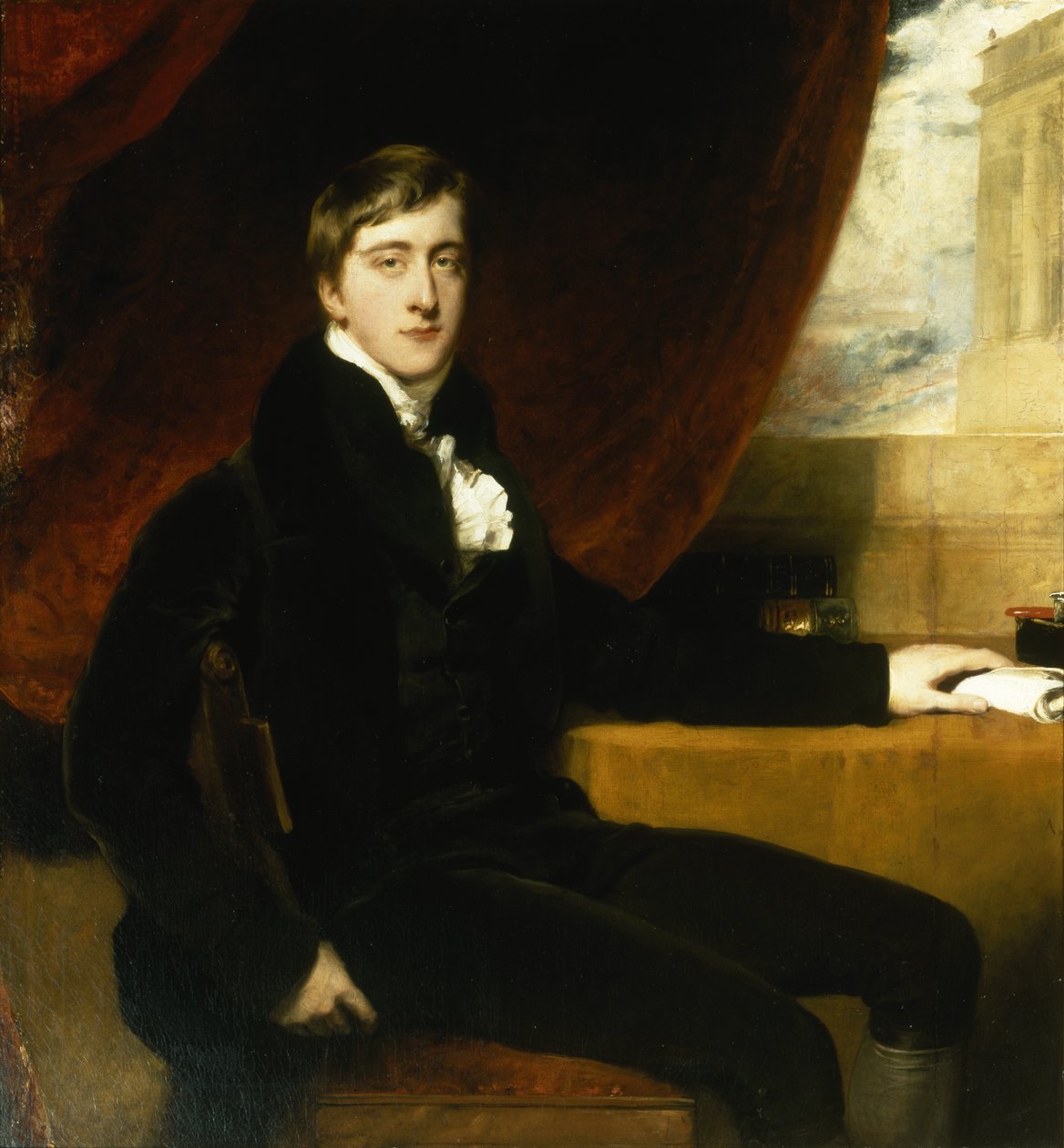 Porträtt av William Spencer Cavendish, 6:e hertigen av Devonshire av Thomas Lawrence