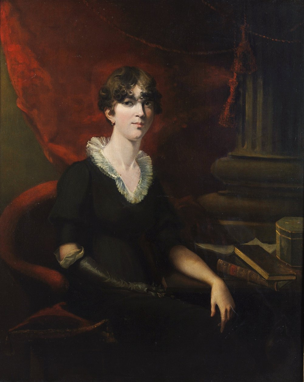 Porträtt av en dam, möjligen Sarah Harriet Burney (1772-1884) av Thomas Lawrence