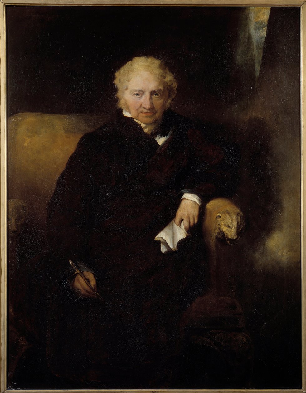 Porträtt av målaren Henri Fussli (eller Fuseli) (1741-1825) Målning av Sir Thomas Lawrence (1769-1830) 1800-talets sön. 1042x1,09 m Bayonne, Musee Bonnat av Thomas Lawrence