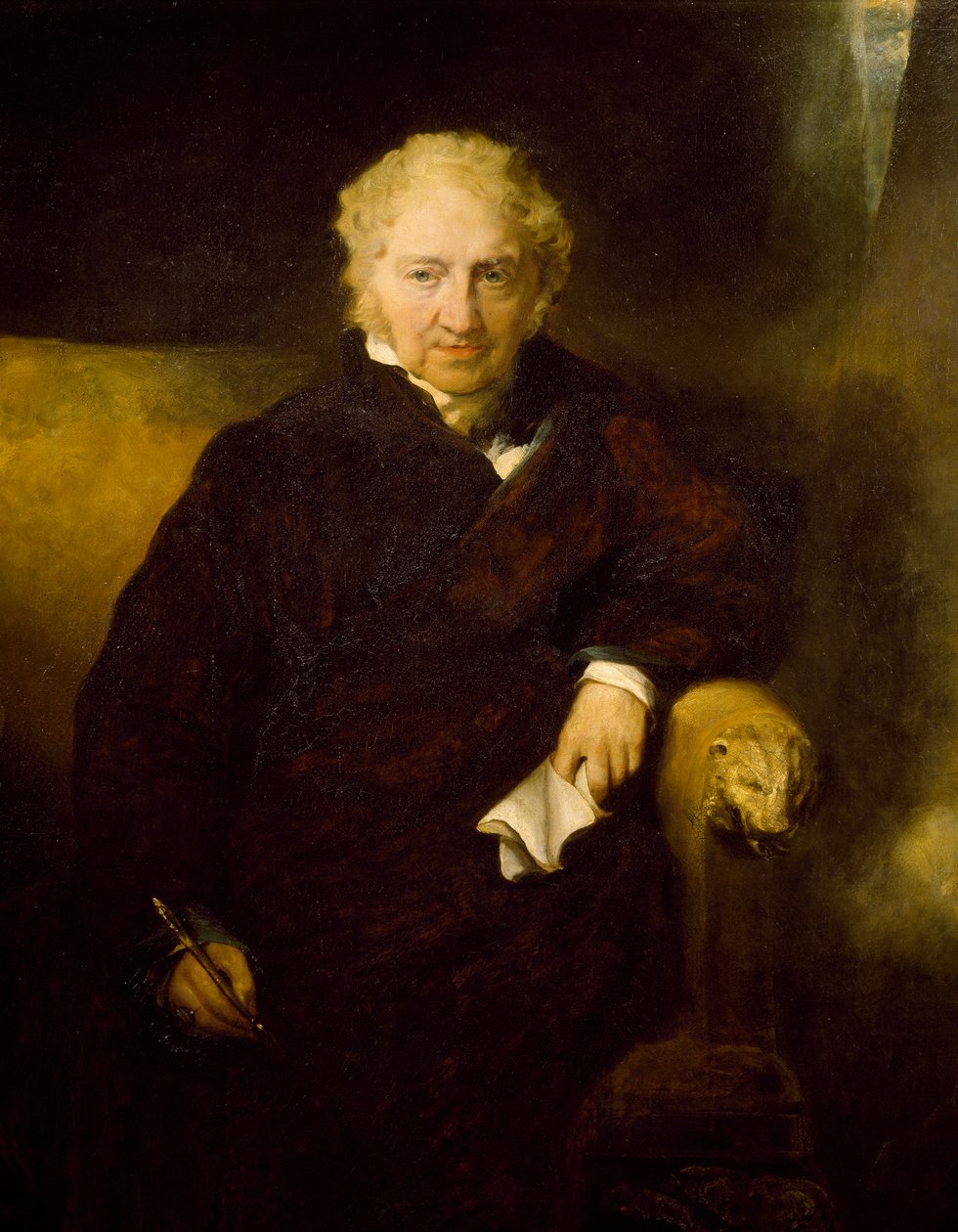 Porträtt av målaren Johann Heinrich Fussli, av Thomas Lawrence (1769-1830), olja på duk av Thomas Lawrence