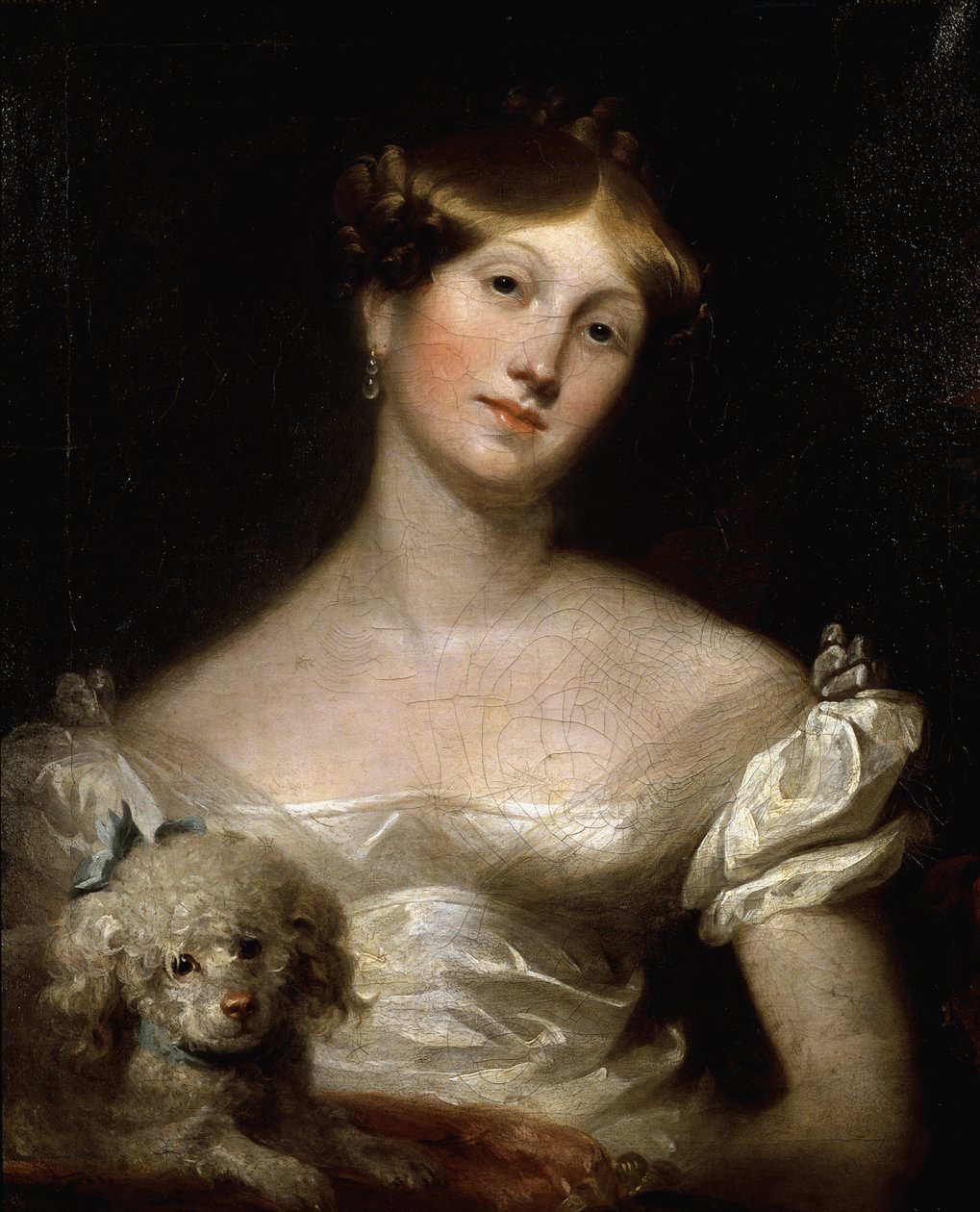 Hertiginnan av Sussex (olja på duk av Thomas Lawrence