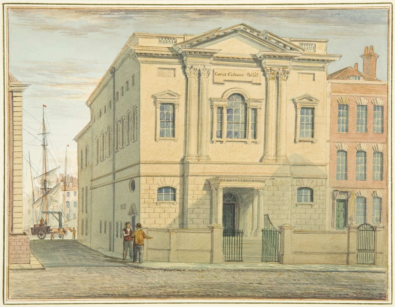 Assembly Rooms, Prince Street (akvarell på papper) av Thomas Leeson the Elder Rowbotham