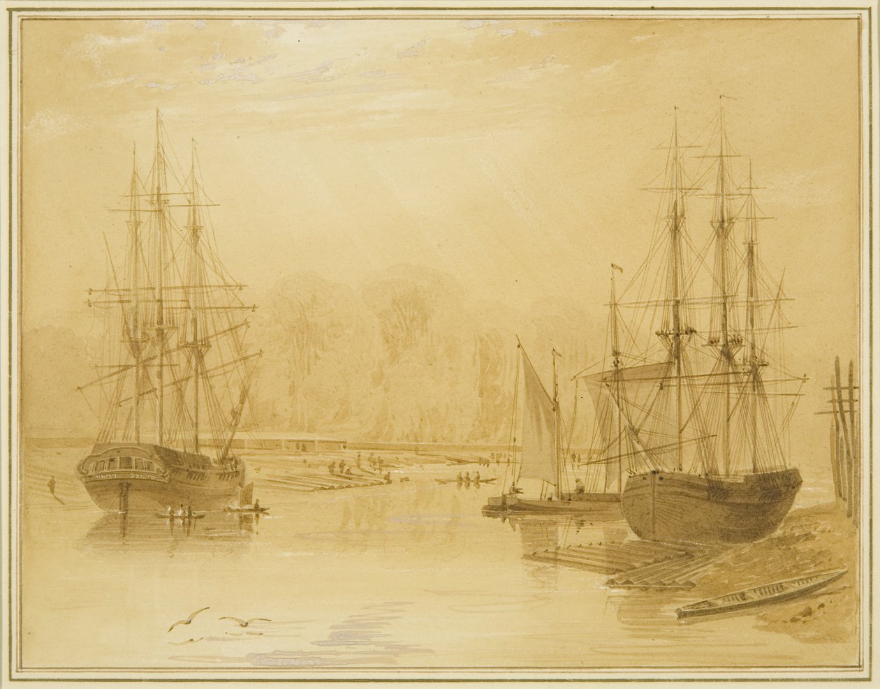 Ropewalk vid Wapping, West Indiaman 