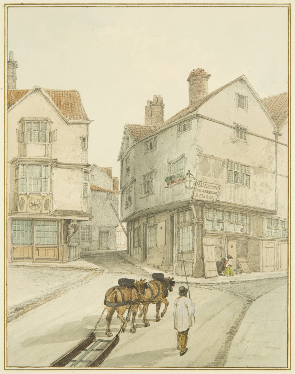 Hörnet av Castle Green av Thomas Leeson the Elder Rowbotham