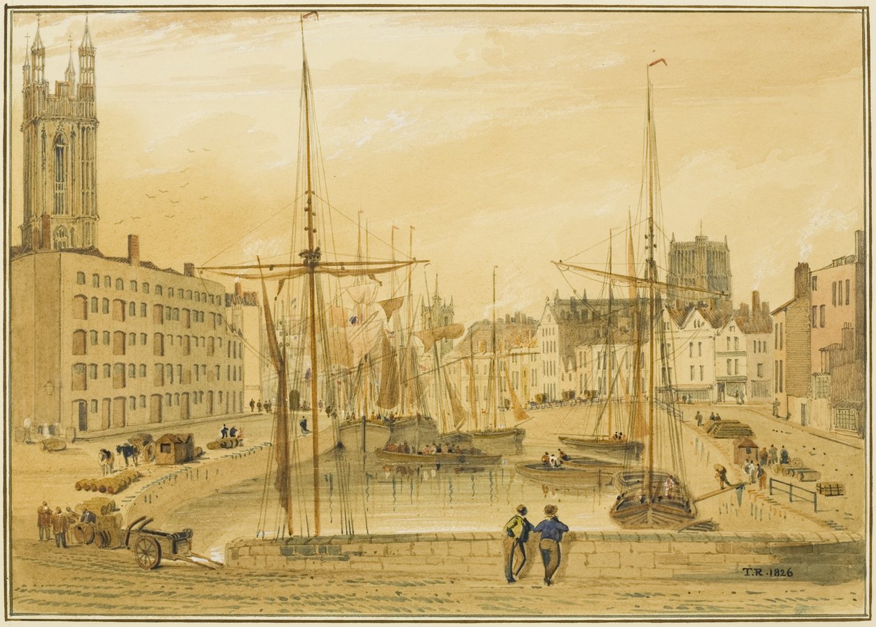 Utsikt från stenbron, Head of Quay (St Giles