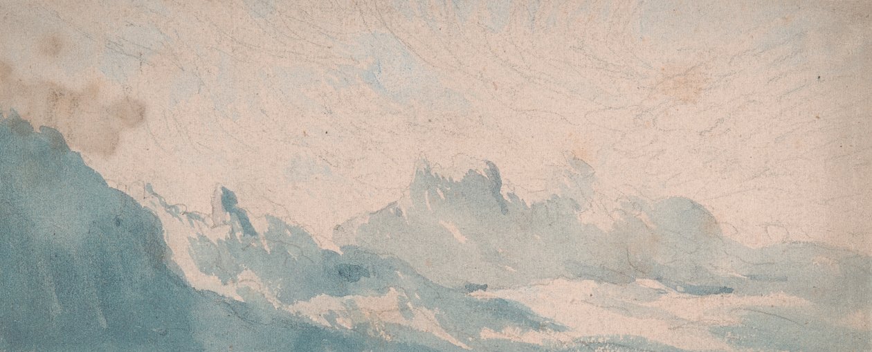 Wispy Cloud ovanför en alpin formation av Thomas Lindsay