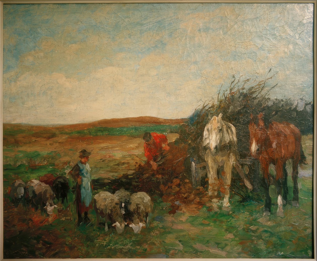 Brushwood vagn och får av Thomas Ludwig Herbst