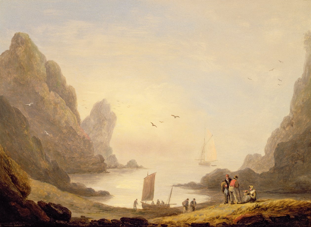 En avskild vik av Thomas Luny