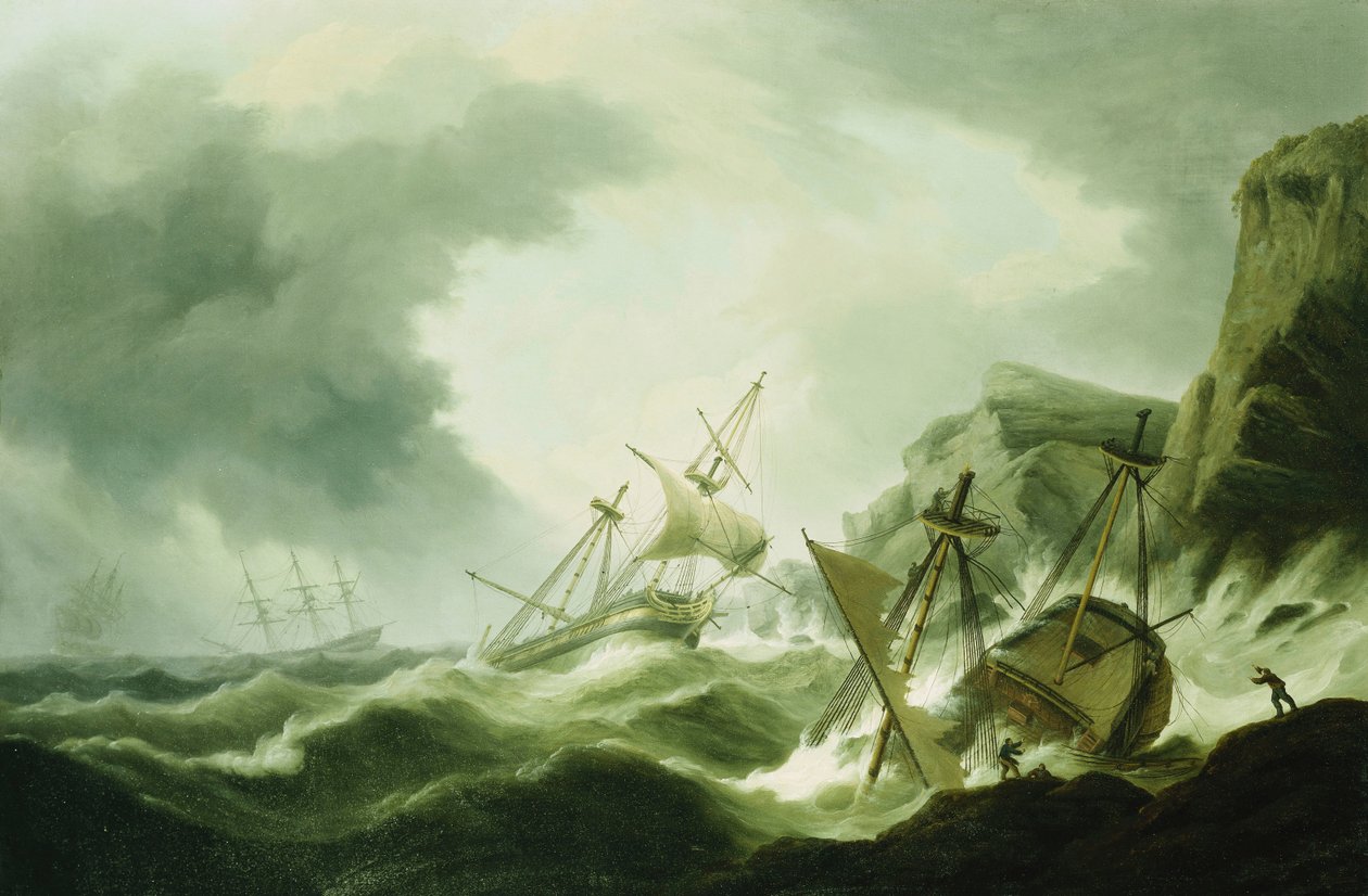 Ett skeppsvrak, av Thomas Luny