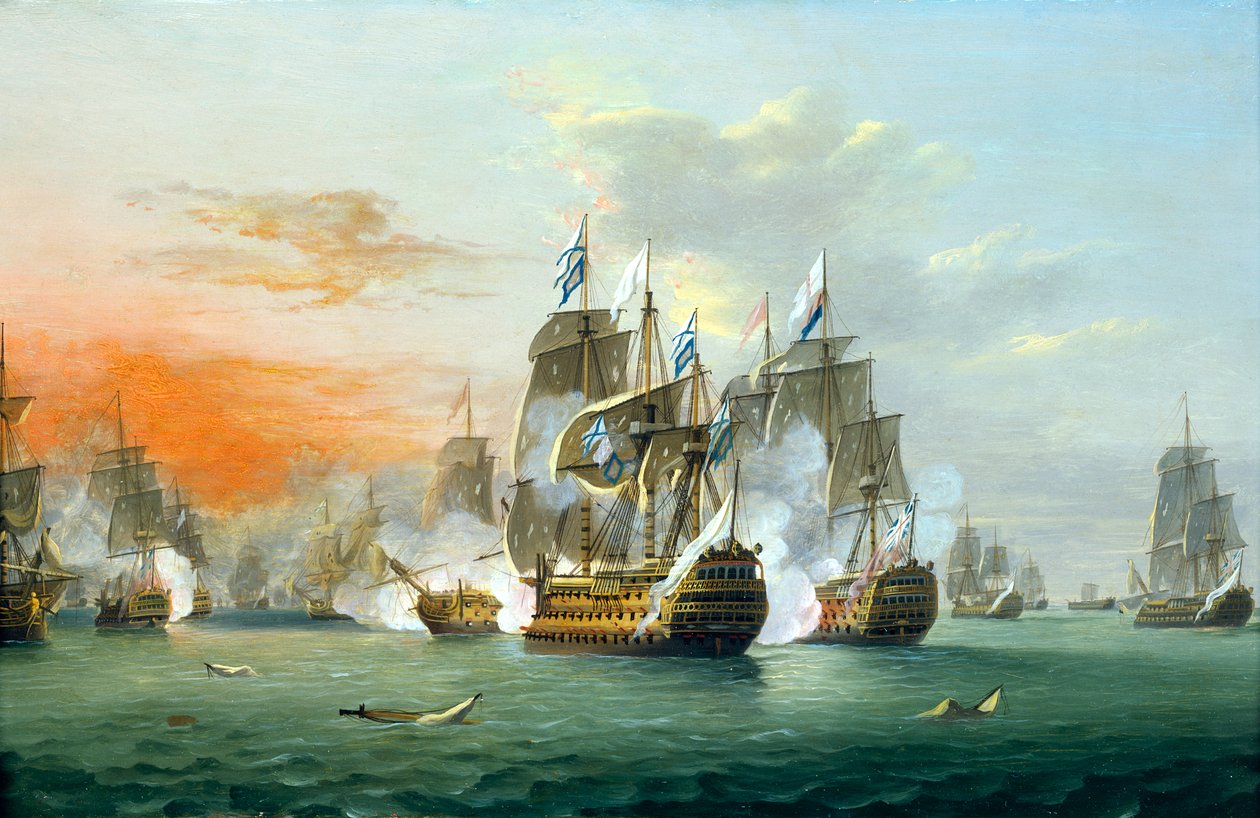 Slaget om helgonen av Thomas Luny