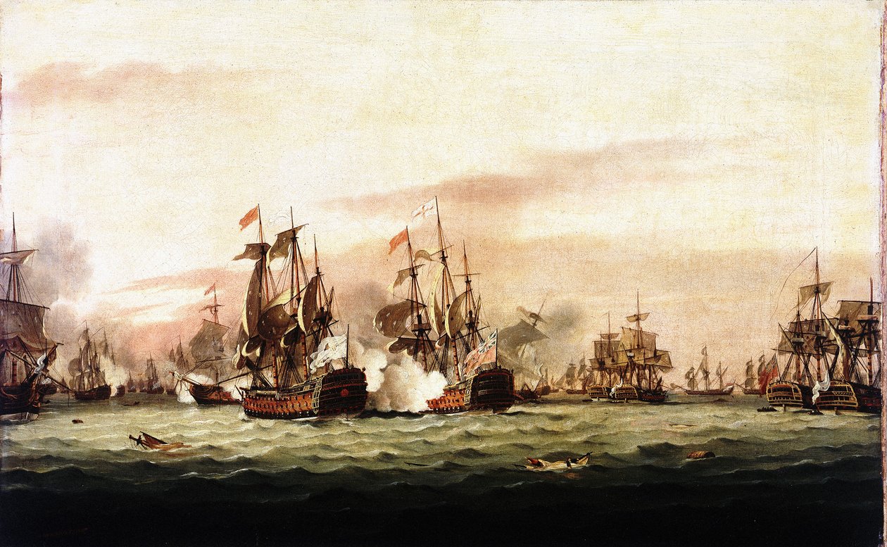 Slaget om helgonen av Thomas Luny