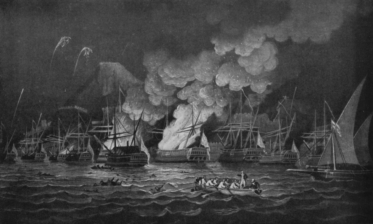 Gibraltars försvar, c1785 av Thomas Luny