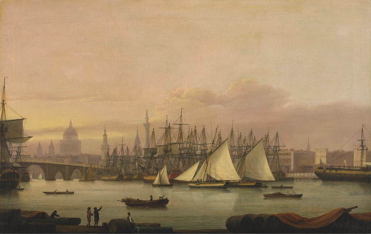 Londons hamn av Thomas Luny