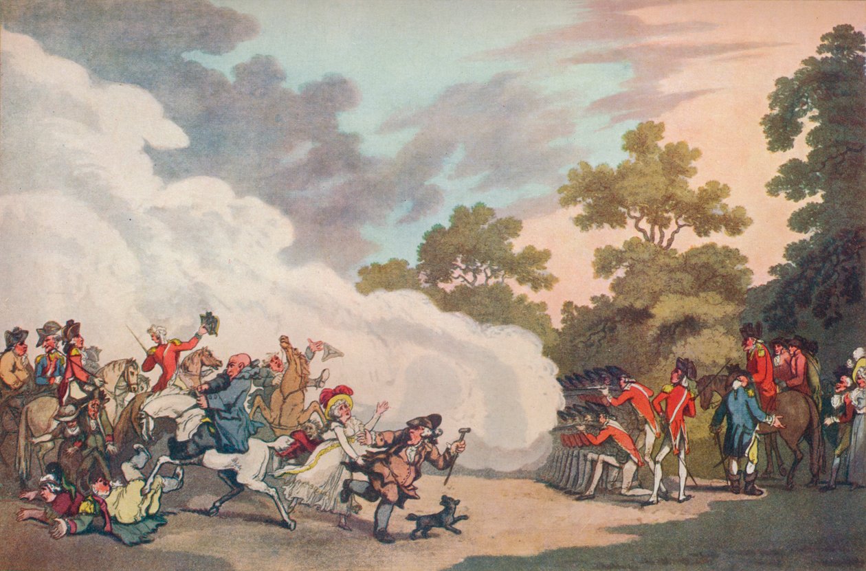 A Field Day i Hyde Park, 1789, 1914 av Thomas Malton II