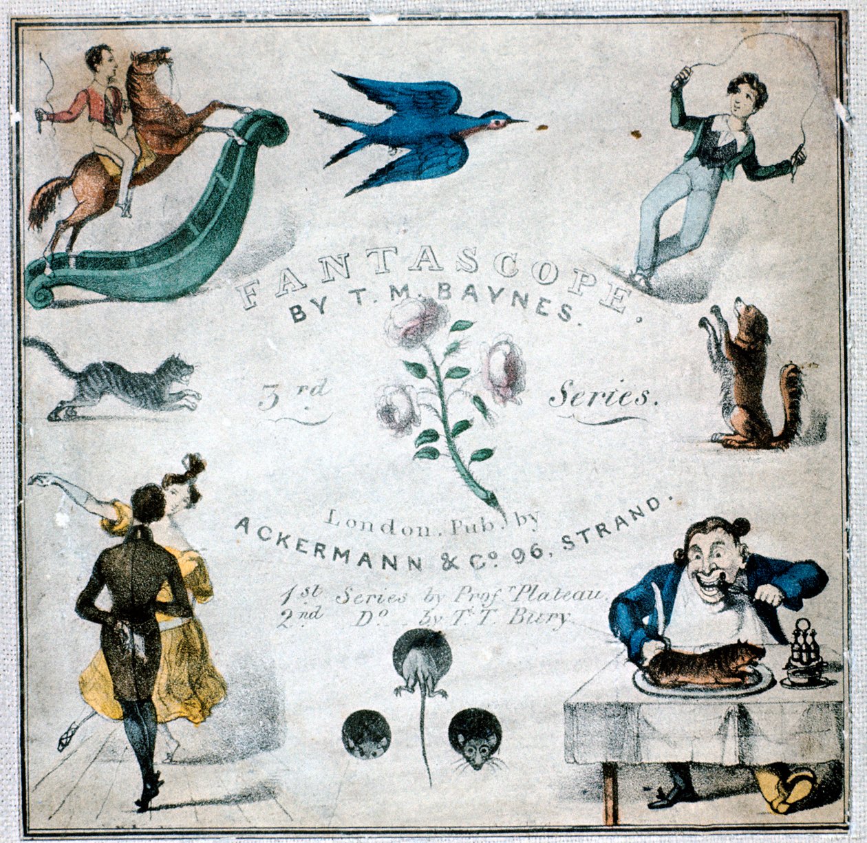 Häfte med instruktioner för ett fantaskop, 1833. av Thomas Mann Baynes