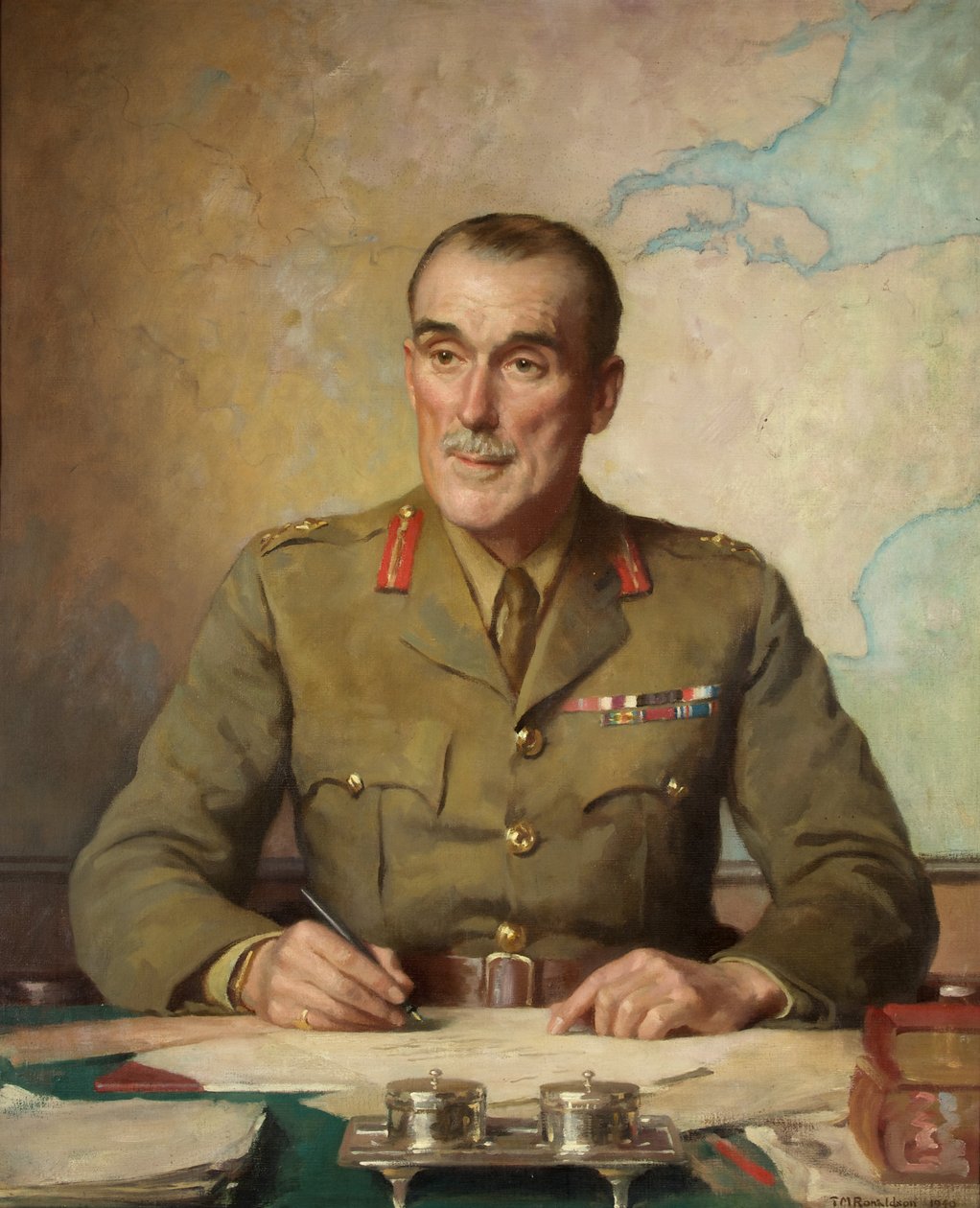 Brigadgeneral John Hay Beith (pannanamn: Ian Hay) (olja på duk) av Thomas Martine Ronaldson