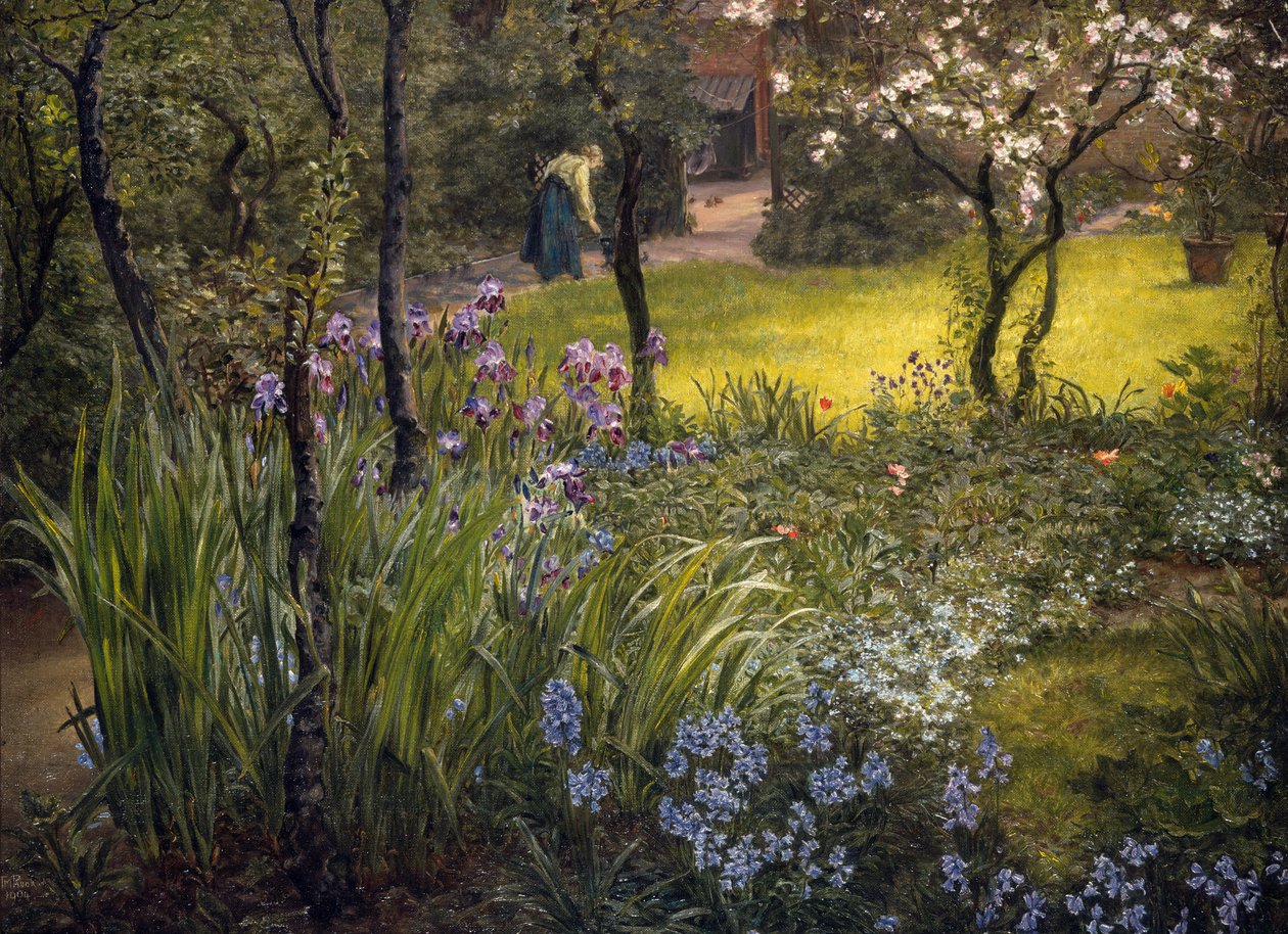 En trädgård i London av Thomas Matthews Rooke