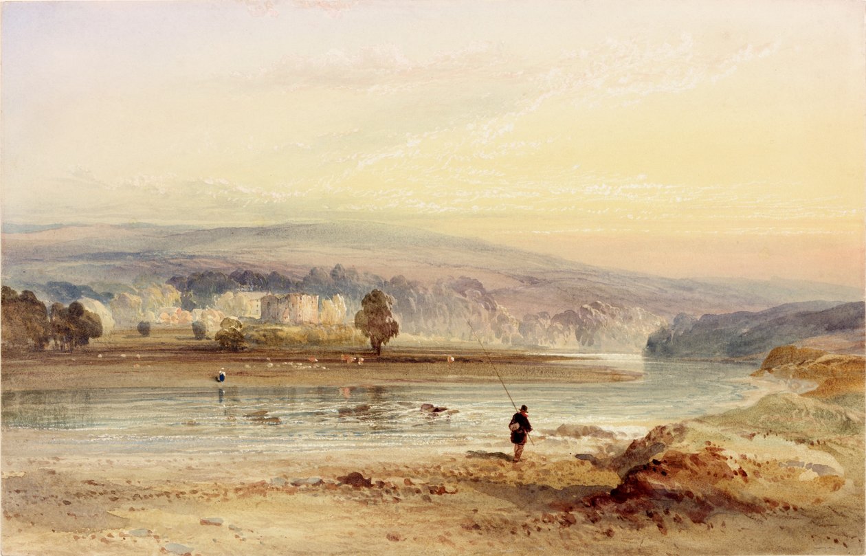 Bellister Castle, Northumberland (kroppsfärg) av Thomas Miles II Richardson