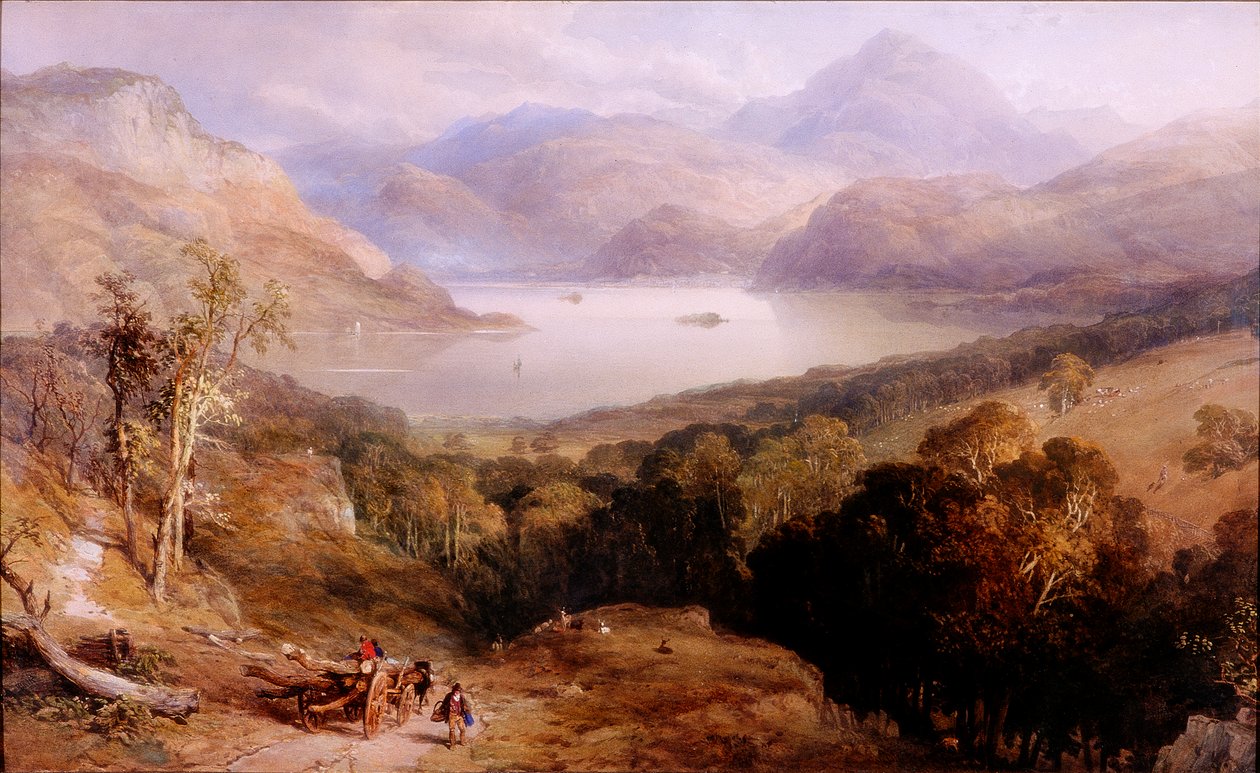 Ullswater, ca 1842 (Akvarell och gouache) av Thomas Miles II Richardson