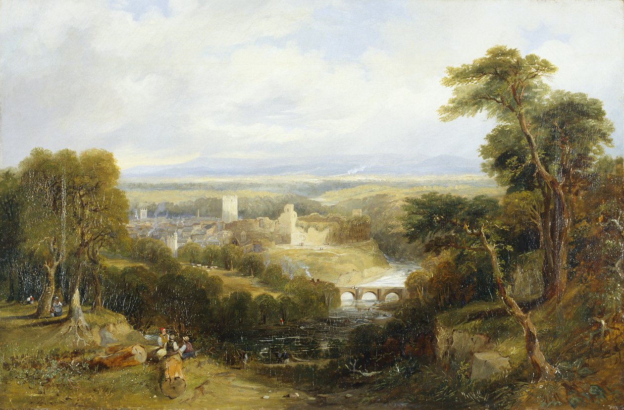 Richmond, Yorkshire (olja på duk) av Thomas Miles Richardson
